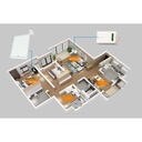 Centralina Ricevitore Wireless 220V 10A Installazione Interruttore Senza Cavi Frequenza 433 MHz