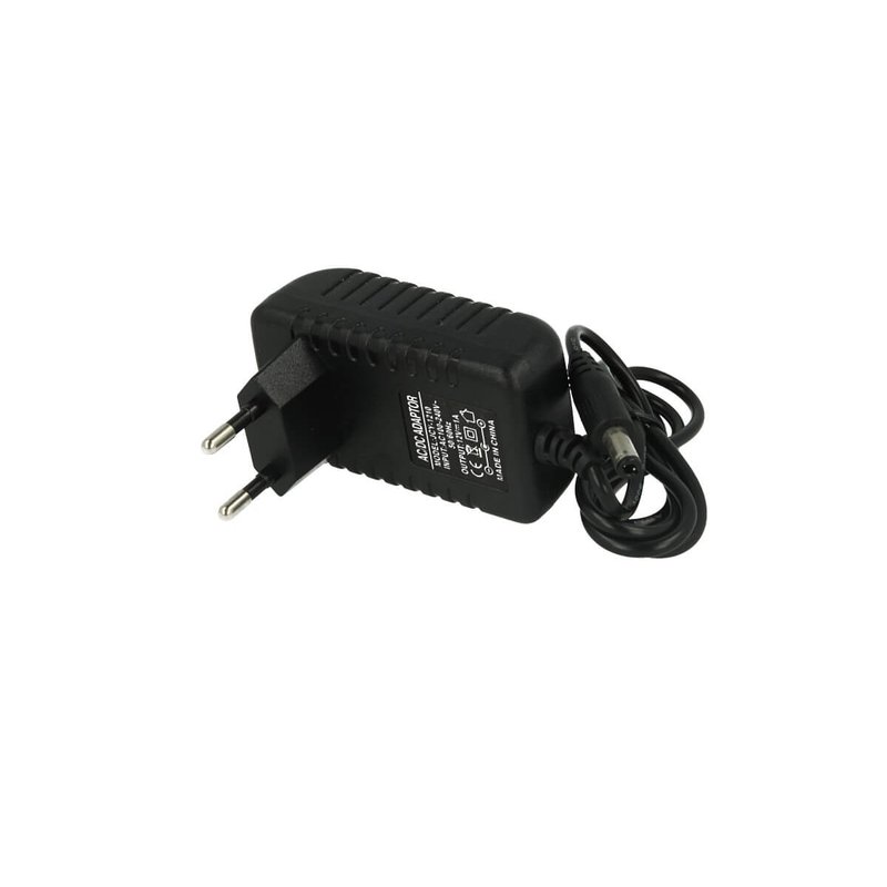 Trasformatore Alimentatore CV Con Spina da Presa Casa AC220V a DC 12V 1A 12W Colore Nero