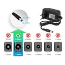 24V Trasformatore Alimentatore 24W 1A Con Spina da Presa Casa Da 220V a DC 24V Colore Nero