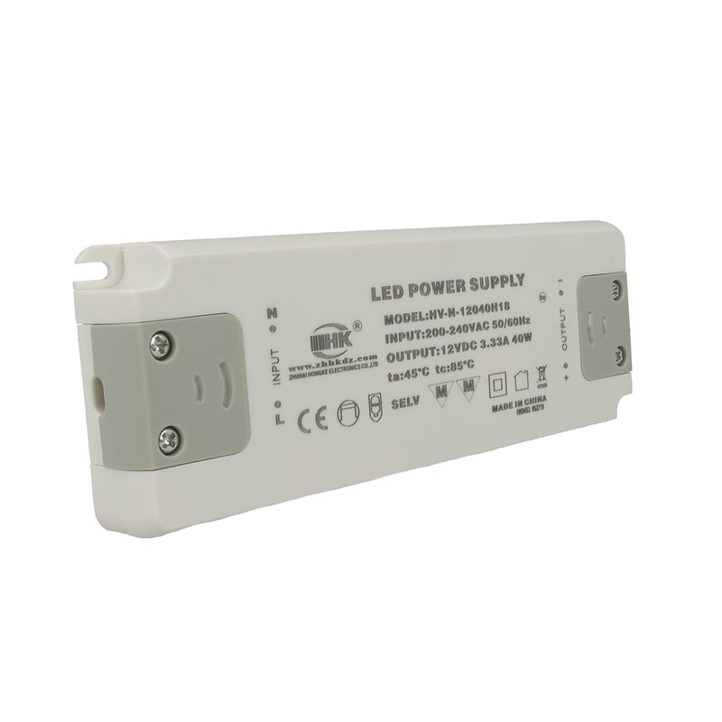 Alimentatore Trasformatore CV 40W 12V 3,33A Super Slim Solo 19mm Spessore