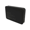 Portable Power Bank 5000mAh Colore Nero Batteria Litio Esterna Portatile Con 2 USB 5V 2,1A SKU-8193