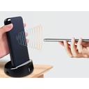 Portable Power Bank 8000 mAh con Display e Supporto Di Ricarica a Poggio Da Tavolo Wireless Colore Nero SKU-8863