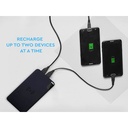 Portable Power Bank 8000 mAh con Display e Supporto Di Ricarica a Poggio Da Tavolo Wireless Colore Nero SKU-8863