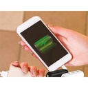 Portable Power Bank 10000 mAh Slim con Ricarica Wireless e USB Colore Nero SKU-8909