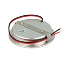 Mini Faretto Led Da Incasso Rotondo 5W AC/DC 12V DC 24V Bianco Caldo Foro 60mm Colore Alluminio Satinato
