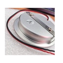 Mini Faretto Led Da Incasso Rotondo 5W AC/DC 12V DC 24V Bianco Caldo Foro 60mm Colore Alluminio Satinato