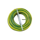 100mt Cavo Elettrico FS17 450/750V Unipolare 1X1.5mm Colore Giallo Verde Made In Italy