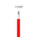 Cavo Solare Fotovoltaico 6 mmq Unipolare Colore Rosso per Collegamento Professionale Pannelli Solari Fotovoltaici (Bobina 50 Metri) SKU-11829