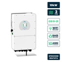 V-TAC Inverter Fotovoltaico Deye Trifase Ibrido ALTA TENSIONE On-Grid/Off-Grid 10kW CEI 0-21, Schermo LCD Touch a Colori, Smart Meter Integrato, WiFi e TA, Garanzia 10 Anni IP65 SKU-12168