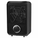 Mini Termoventilatore Elettrico 600W Termostato Regolabile con Protezione Anti Surriscaldamento Colore Nero