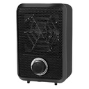 Mini Termoventilatore Elettrico 600W Termostato Regolabile con Protezione Anti Surriscaldamento Colore Nero