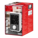 Mini Termoventilatore Elettrico 600W Termostato Regolabile con Protezione Anti Surriscaldamento Colore Bianco