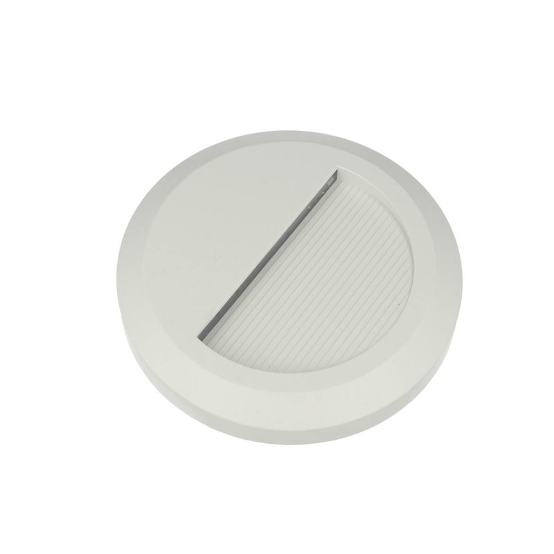 Faretto Luci Led Segnapasso Rotondo Carcassa Bianca 2W Bianco Neutro IP65 Montaggio a Plafone SKU-1314