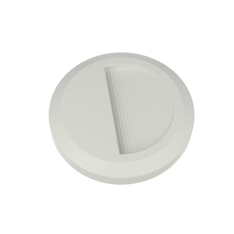 Faretto Luci Led Segnapasso Rotondo Carcassa Bianca 2W Bianco Neutro IP65 Montaggio a Plafone SKU-1314