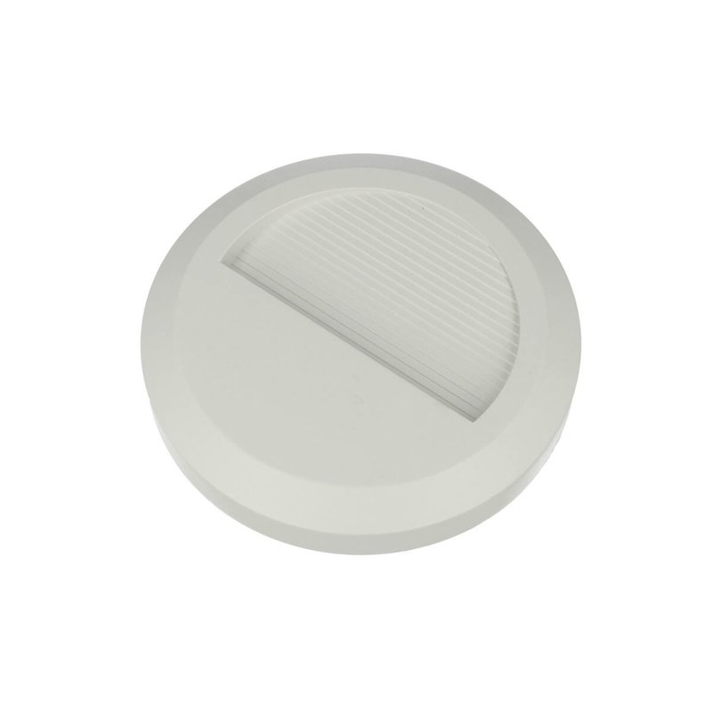 Faretto Luci Led Segnapasso Rotondo Carcassa Bianca 2W Bianco Neutro IP65 Montaggio a Plafone SKU-1314