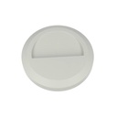 Faretto Luci Led Segnapasso Rotondo Carcassa Bianca 2W Bianco Neutro IP65 Montaggio a Plafone SKU-1314