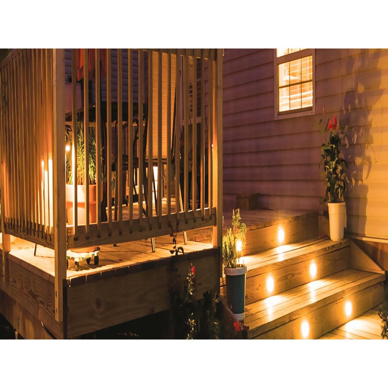 Faretto Luci Led Segnapasso Rettangolare Carcassa Bianca 3W Neutro 4000K IP65 Montaggio a Plafone SKU-211326