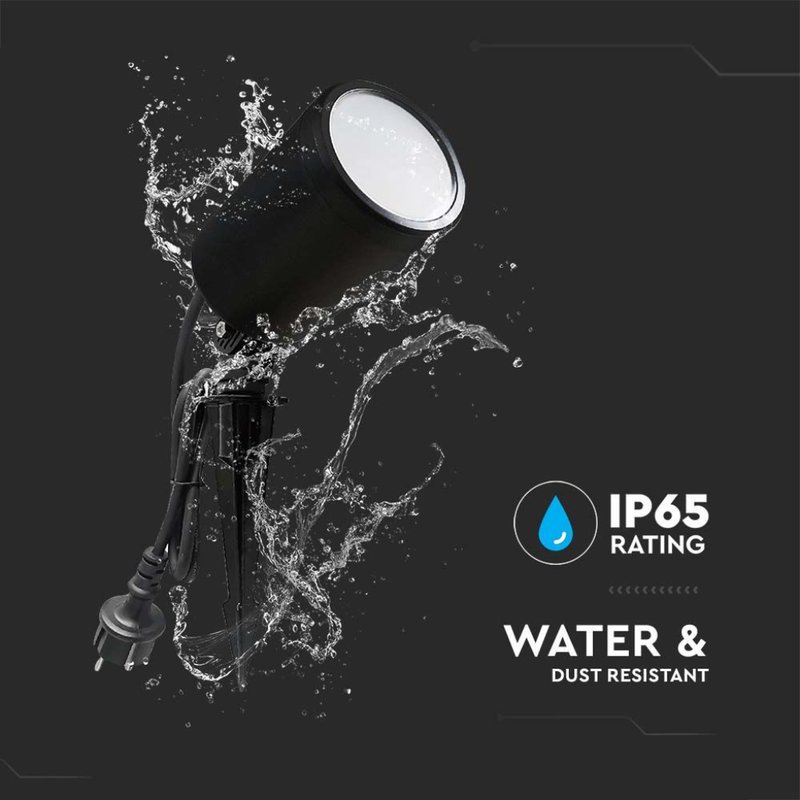 Faretto LED da Giardino 7W con Picchetto RGB 3in1 + CCT WiFi Colore Nero IP65 SKU-3014