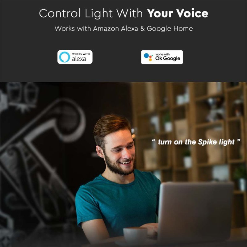 Faretto LED da Giardino 7W con Picchetto RGB 3in1 + CCT WiFi Colore Nero IP65 SKU-3014