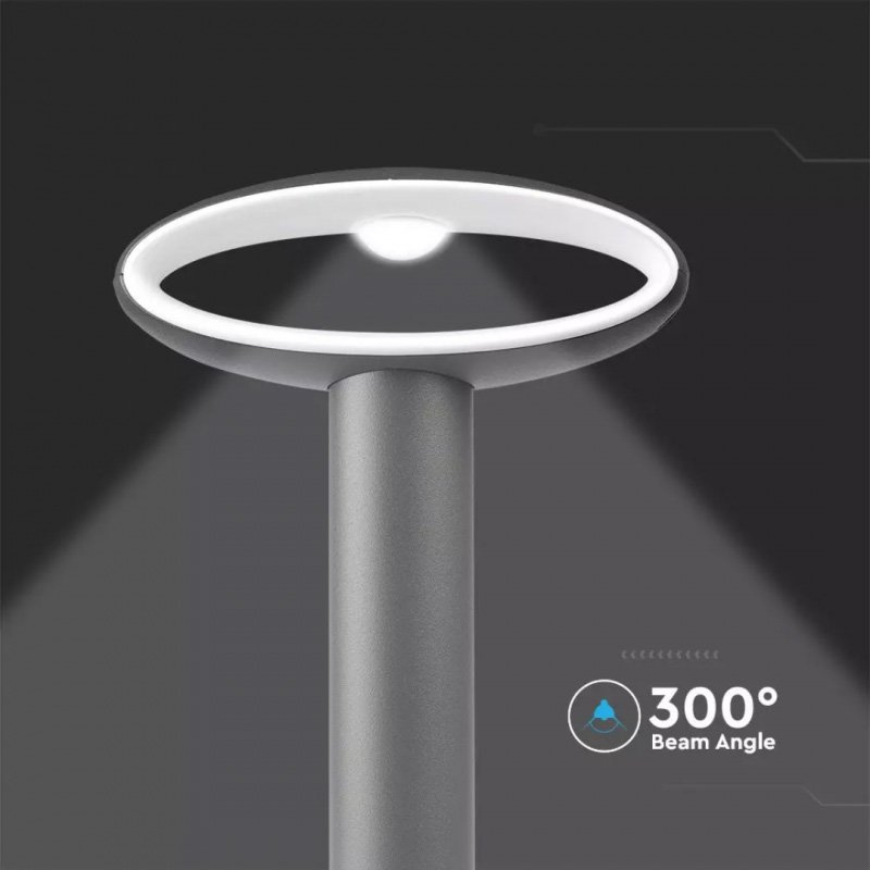 Lampada LED da Giardino Fissaggio a Terra 9W Colore Grigio Scuro h:30cm 3000K IP54 SKU-5154