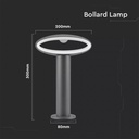 Lampada LED da Giardino Fissaggio a Terra 9W Colore Grigio Scuro h:30cm 4000K IP54 SKU-5155