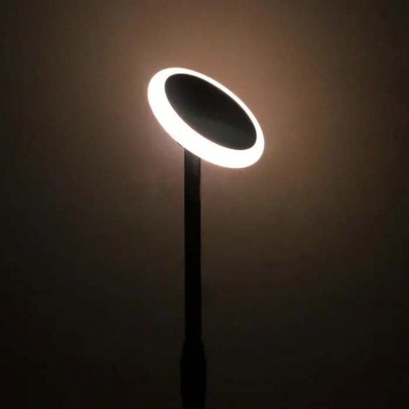 Piantana Solare LED da Giardino 8W con sensore crepuscolare Colore Bianco e Nero 3000K IP65 SKU-6670