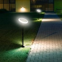 Piantana Solare LED da Giardino 8W con sensore crepuscolare Colore Bianco e Nero 3000K IP65 SKU-6670