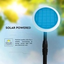 Piantana Solare LED da Giardino 8W con sensore crepuscolare Colore Bianco e Nero 3000K IP65 SKU-6670