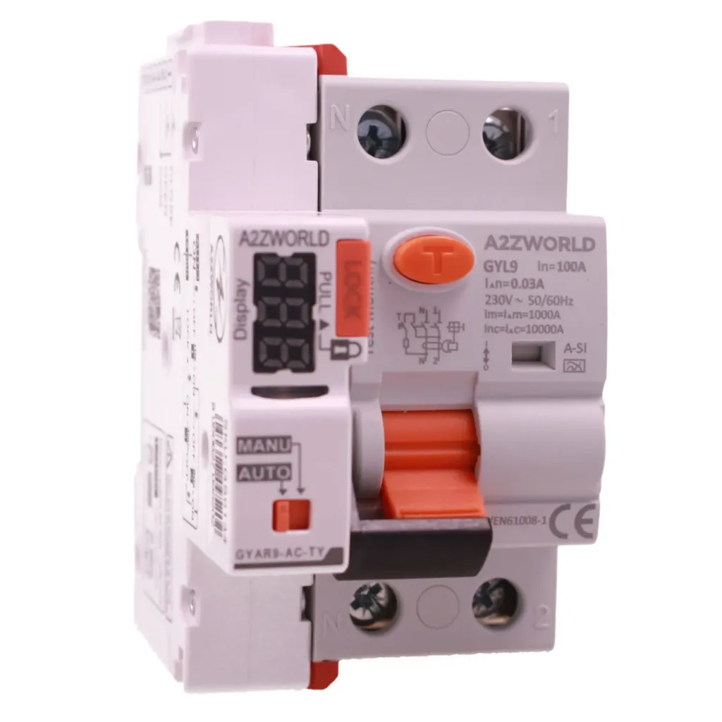 RCCB Interruttore Differenziale Puro WiFi Riarmabile, Tipo A-SI Super Immunizzato, 1P+N 2M 10000A 30mA AC 230V IP20 GYL9 Elettromeccanico, APP Tuya, Corrente Disponibili 25A 40A 63A 100A