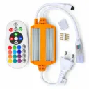 Kit Centralina Controller Con Telecomando e Cavo Alimentazione Con Spina EU per Striscia LED RGB 220V SL065044