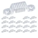 20 Pezzi Clip di Fissaggio per Striscia LED RGB 220V SL065044