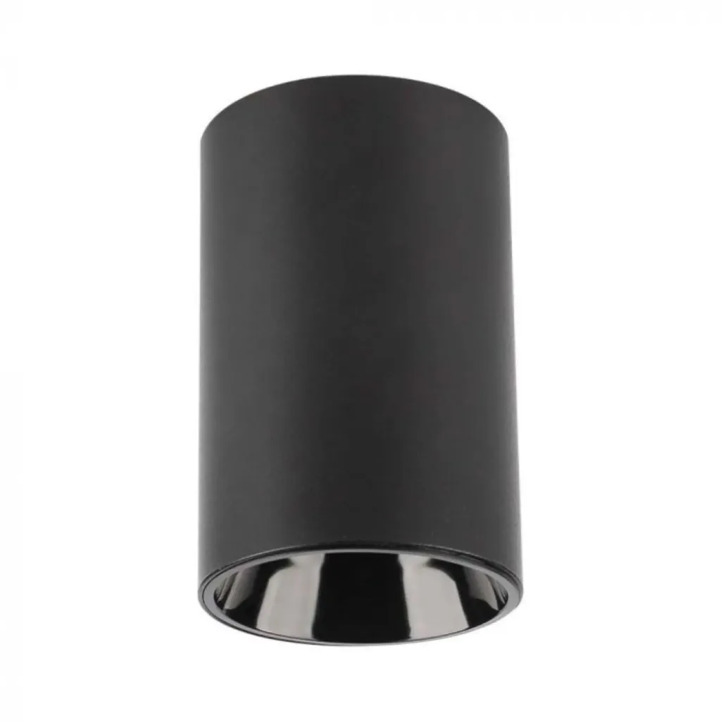 Portafaretto LED Montaggio a Plafone Rotondo GU10 Corpo Nero SKU-10380