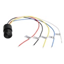 Micro Pulsante Illuminazione LED RGB con Funzione Dimmer CCT con Memoria 12-24VDC Corrente 3A/CH IP65 Interruttore Controllo Versatile dell'Illuminazione con Doppio Click Triplo Click e Rotazione del Pulsante