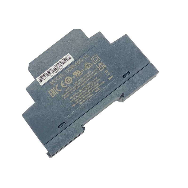 MW MEAN WELL DDR-15G-12 Convertitore tipo DC-DC per Guida DIN Input 9-36V Output 12V 1,25A 15W
