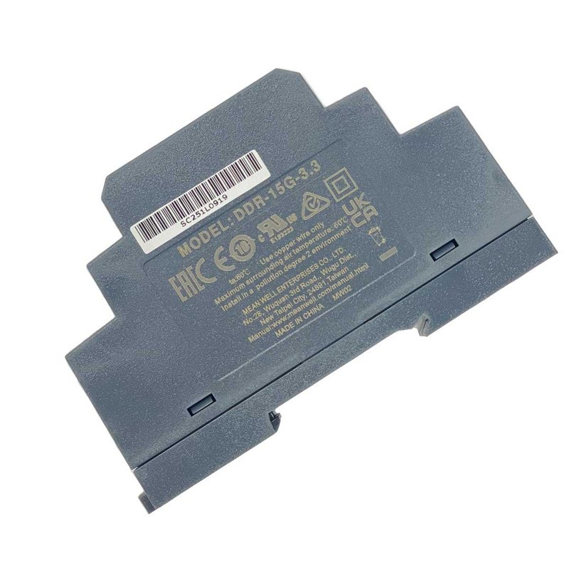 MW MEAN WELL DDR-15G-3.3 Convertitore tipo DC-DC per Guida DIN Input 9-36V Output 3,3V 3,5A 15W