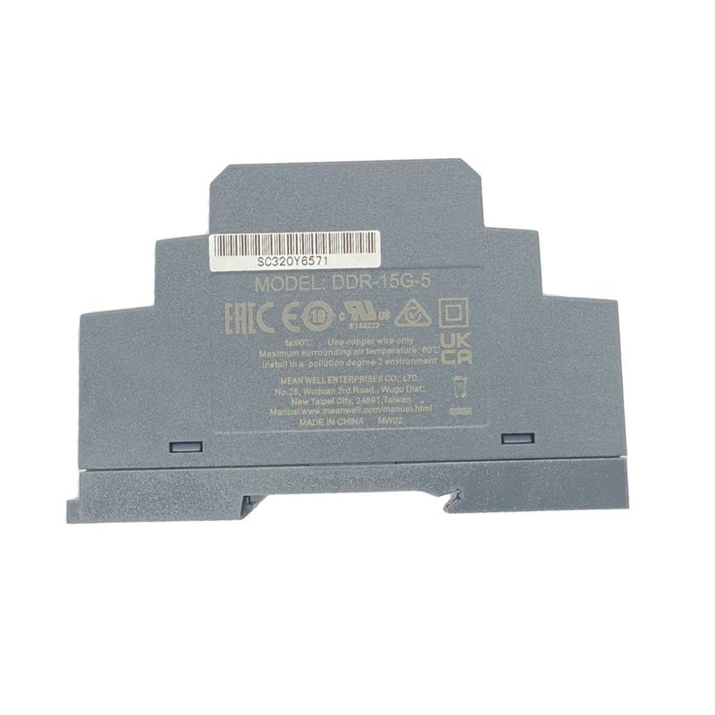 MW MEAN WELL DDR-15G-5 Convertitore tipo DC-DC per Guida DIN Input 9-36V Output 5V 3A 15W