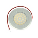 Mini Faretto Led Da Incasso Touch Dimmer Controllo Carcassa Argento Satinato DC12V DC24V 3W Foro 55mm D68X15mm