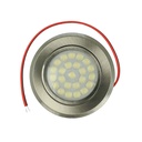 Mini Faretto Led Da Incasso Touch Dimmer Controllo Carcassa Nichel Satinato DC12V DC24V 3W Foro 55mm D68X15mm