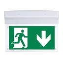 Kit Emergenza Da Parete Muro Soffitto Orientabile 90 Gradi Modalita SA e SE Led Samsung 2W 3 Ore Autonomia Indicatore Uscita Emergenza SKU-836-6