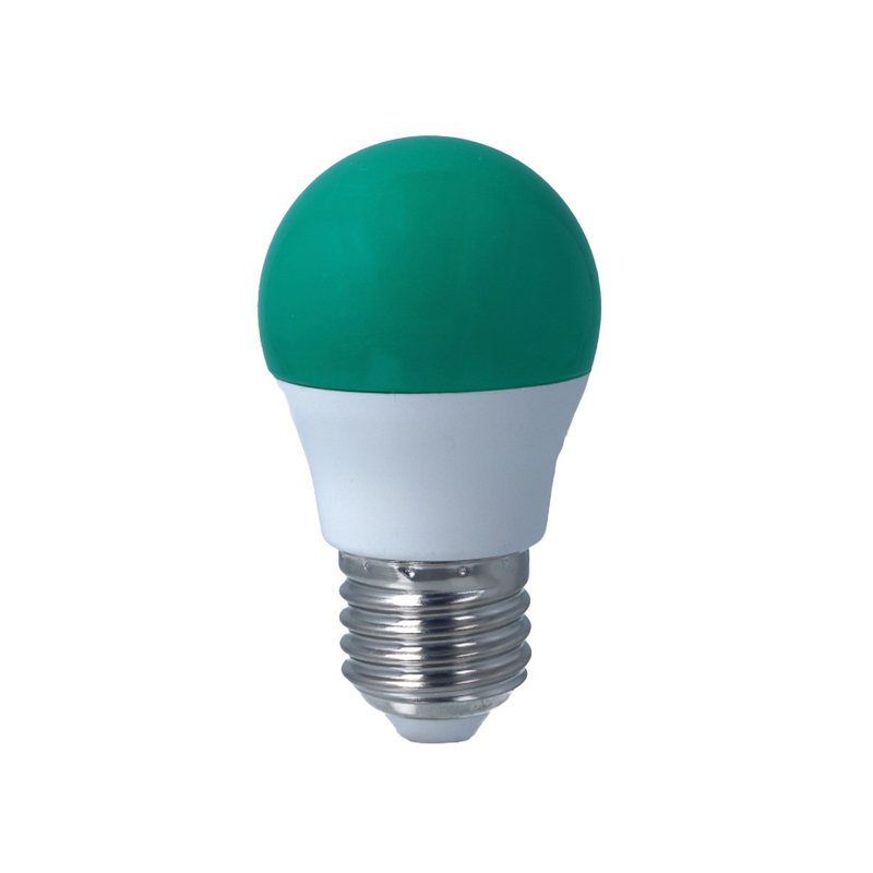 Lampada A Led E27 G45 4W 220V Colore Verde