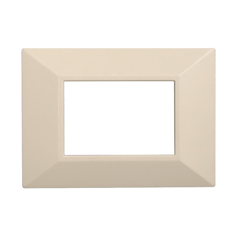 ETTROIT Placca Piramide Serie Moon 3P Colore Sabbia Compatibile Con Bticino Axolute