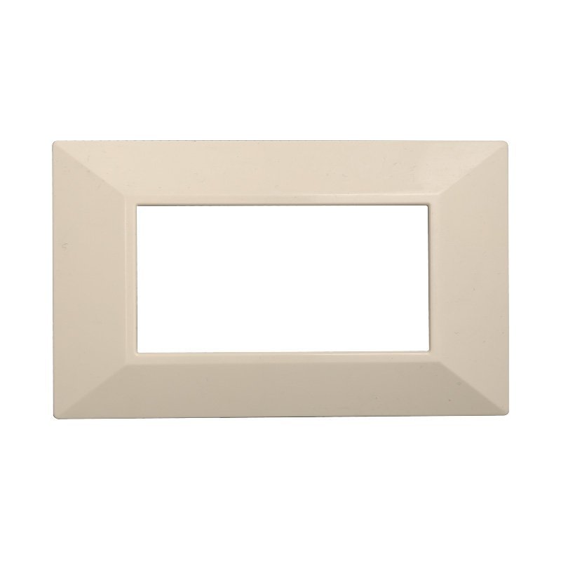 ETTROIT Placca Piramide Serie Moon 4P Colore Sabbia Compatibile Con Bticino Axolute