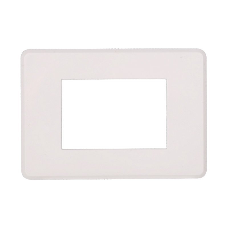 ETTROIT Placca Slim Sottile 3P Serie Moon Colore Bianco Compatibile Con Bticino Axolute Air