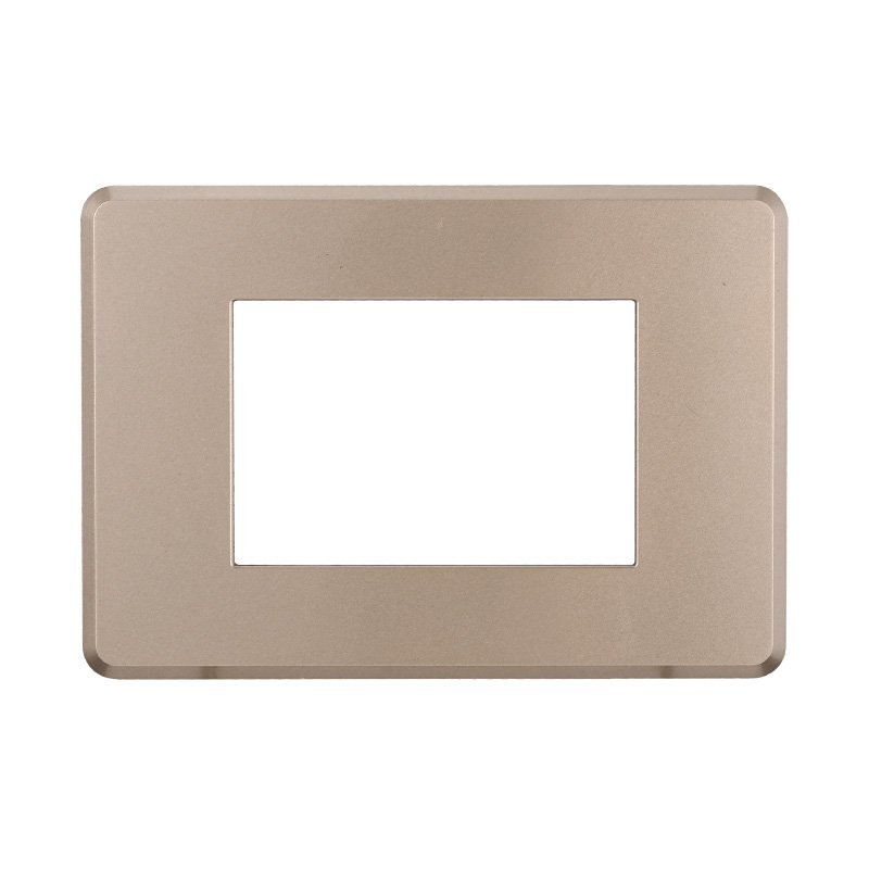 ETTROIT Placca Slim Sottile 3P Serie Moon Colore Bronzo Compatibile Con Bticino Axolute Air