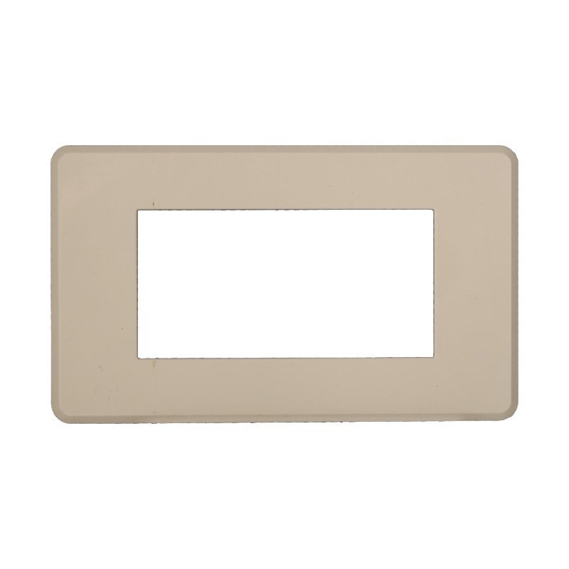 ETTROIT Placca Slim Sottile 4P Serie Moon Colore Sabbia Compatibile Con Bticino Axolute Air