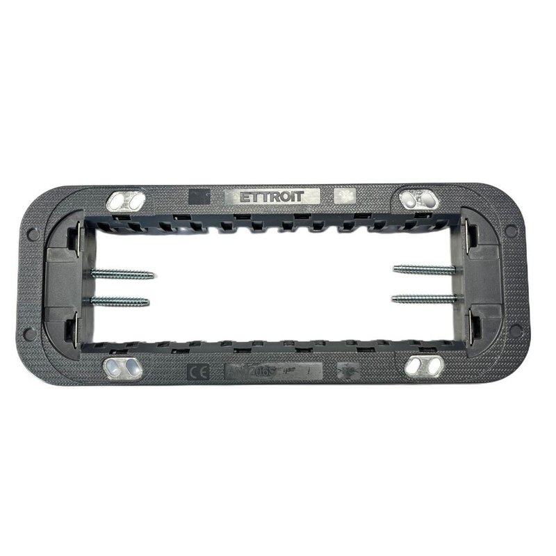 Supporto Slim Sottile 6P Serie Moon 6 Posti Per Scatole 506 Compatibile Con Bticino Axolute Air