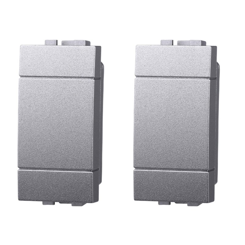 Serie Civile ETTROIT Grigio Compatibile Con Bticino Living Tech