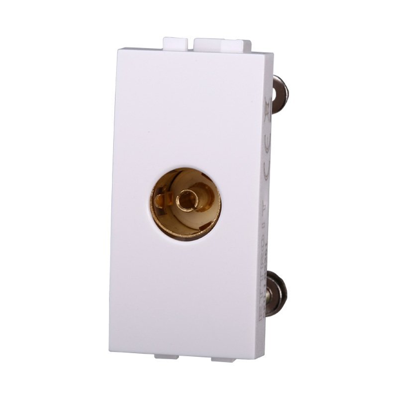 Connettore Presa TV Terminale Femmina Colore BIANCO Compatibile Con Bticino Living Light