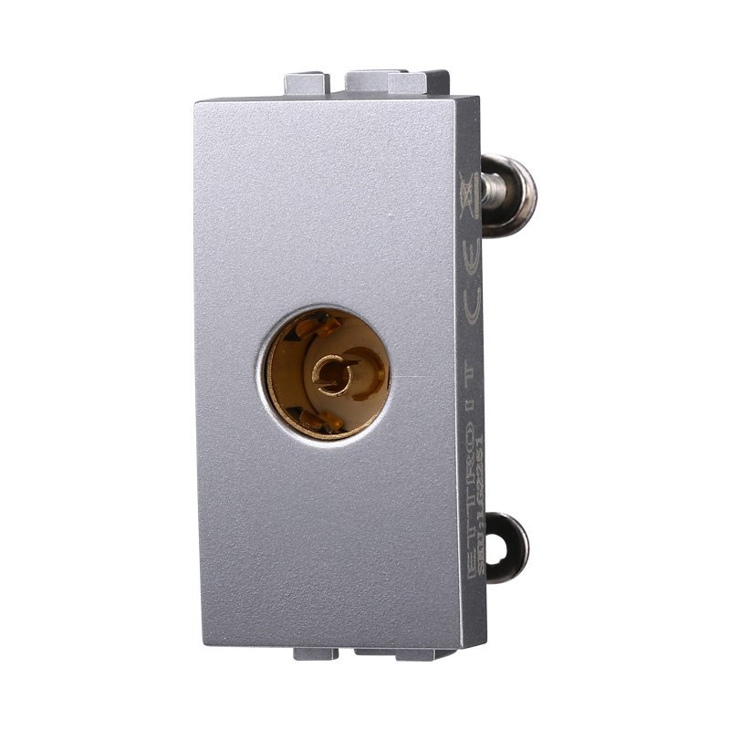 Connettore Presa TV Terminale Femmina Colore GRIGIO Compatibile Con Bticino Living International