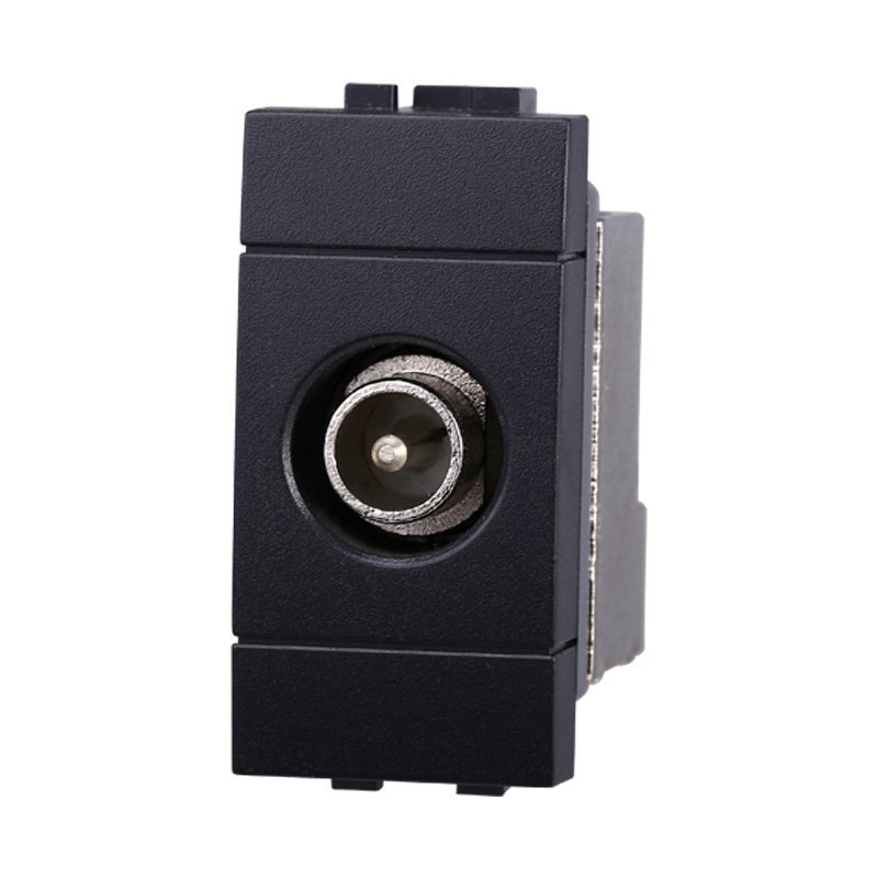 Connettore Presa TV Terminale Maschio Colore Nero Compatibile Con Bticino Living International